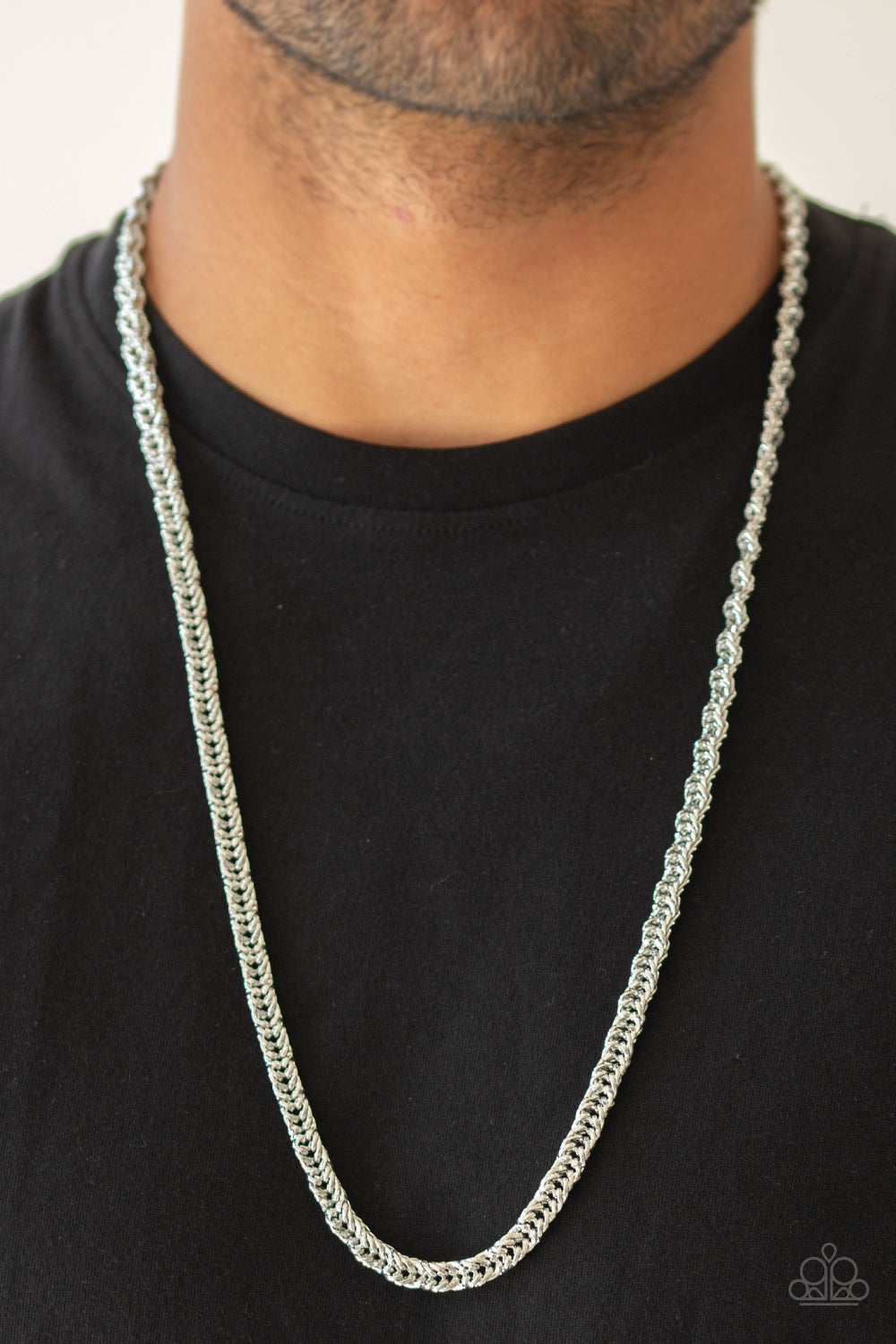 Paparazzi Go Down Fighting Mens Necklaces