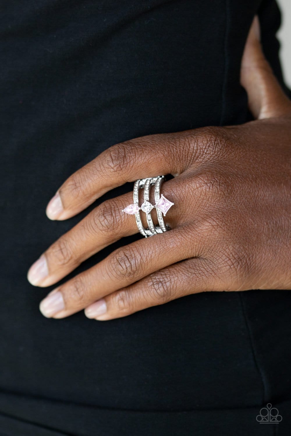 Paparazzi Triple Throne Twinkle Rings