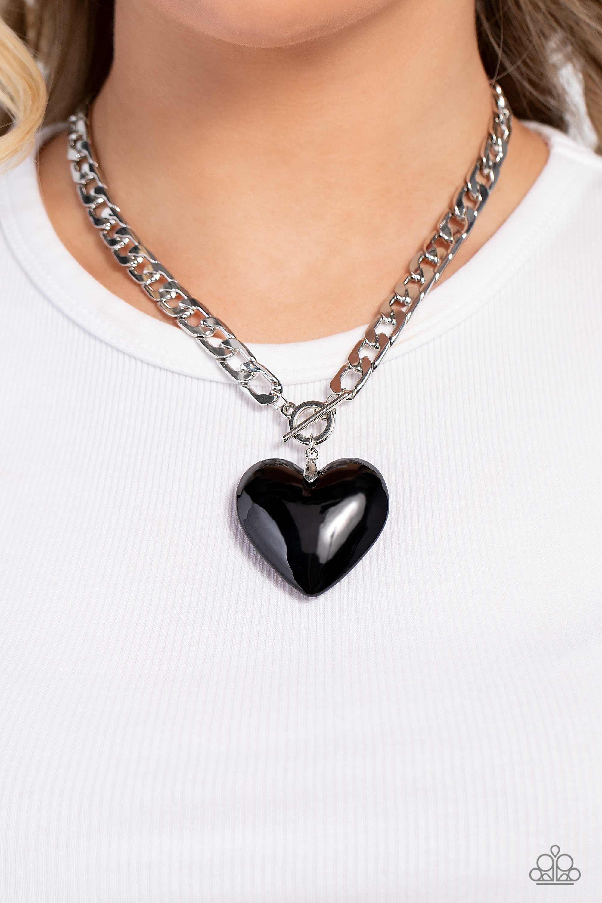 Paparazzi GLASSY-Hero LOP Heart Necklaces