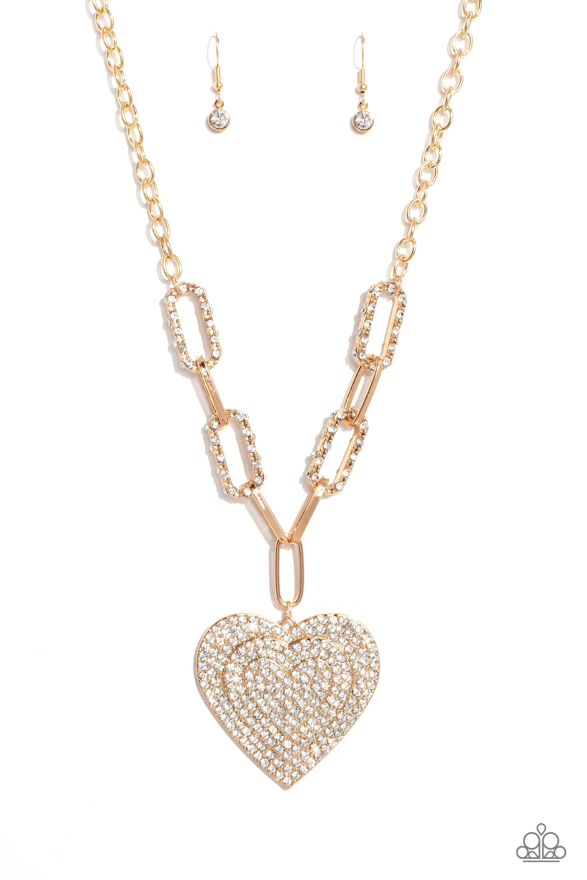 Paparazzi Roadside Romance Heart LOP Necklaces