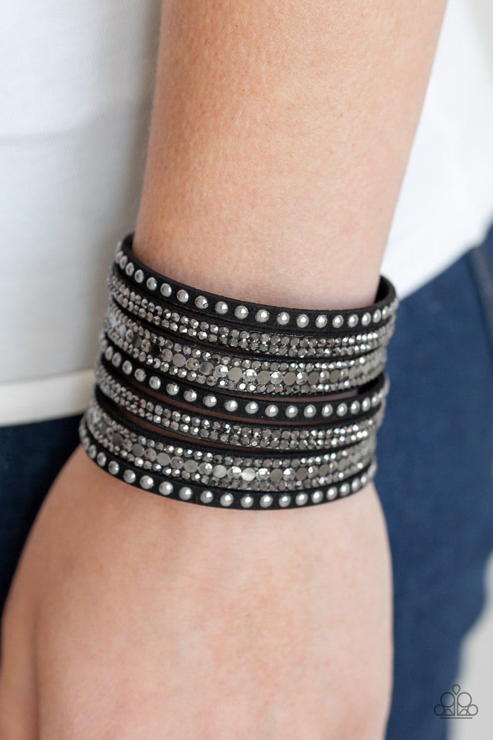 Paparazzi All Hustle and Hairspray Wrap & Snap Bracelets #236