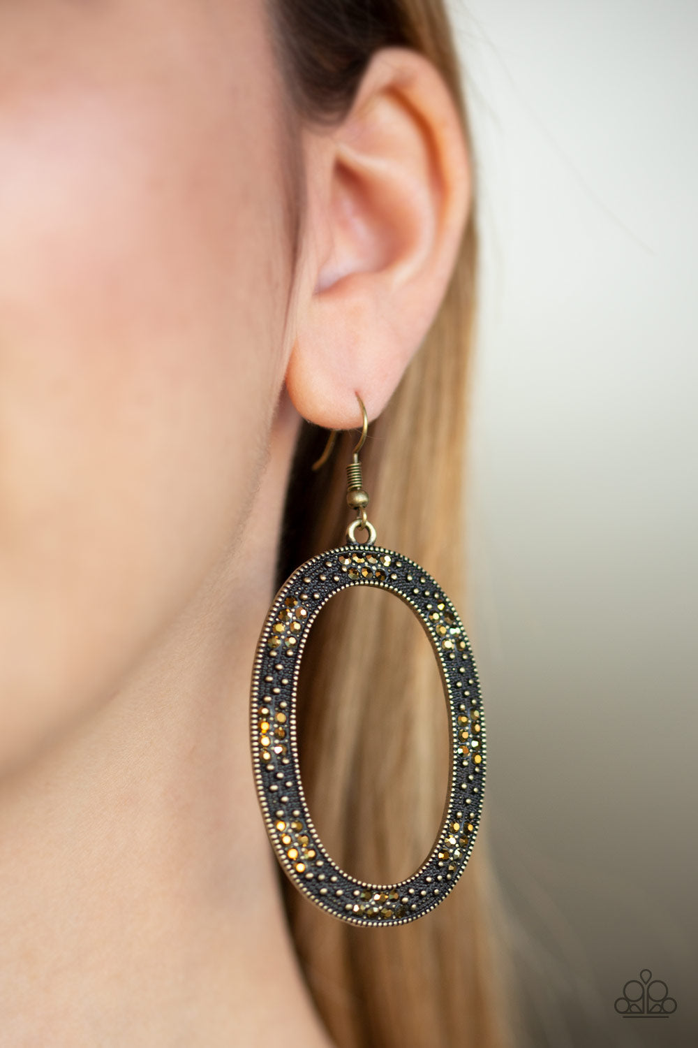Paparazzi Rhinestone Rebel Earrings