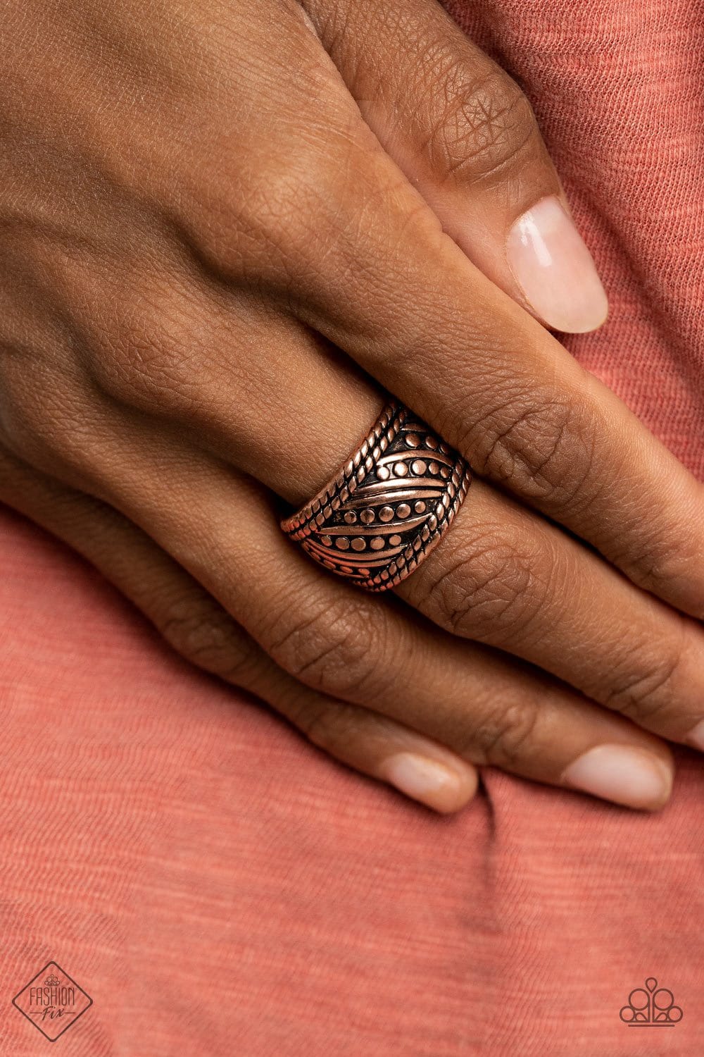 Slanted Shimmer Rings