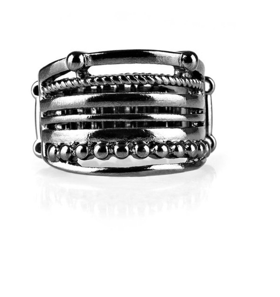 Paparazzi The STEEL Of Night Ring