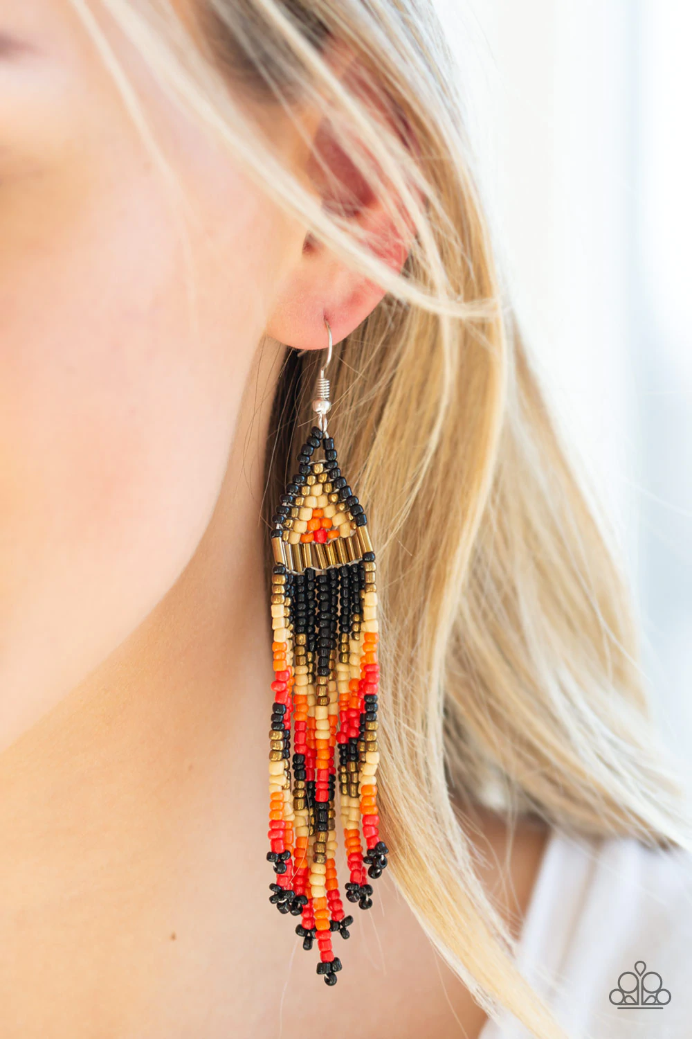Colors Of The Wind Seed Bead Earrings
