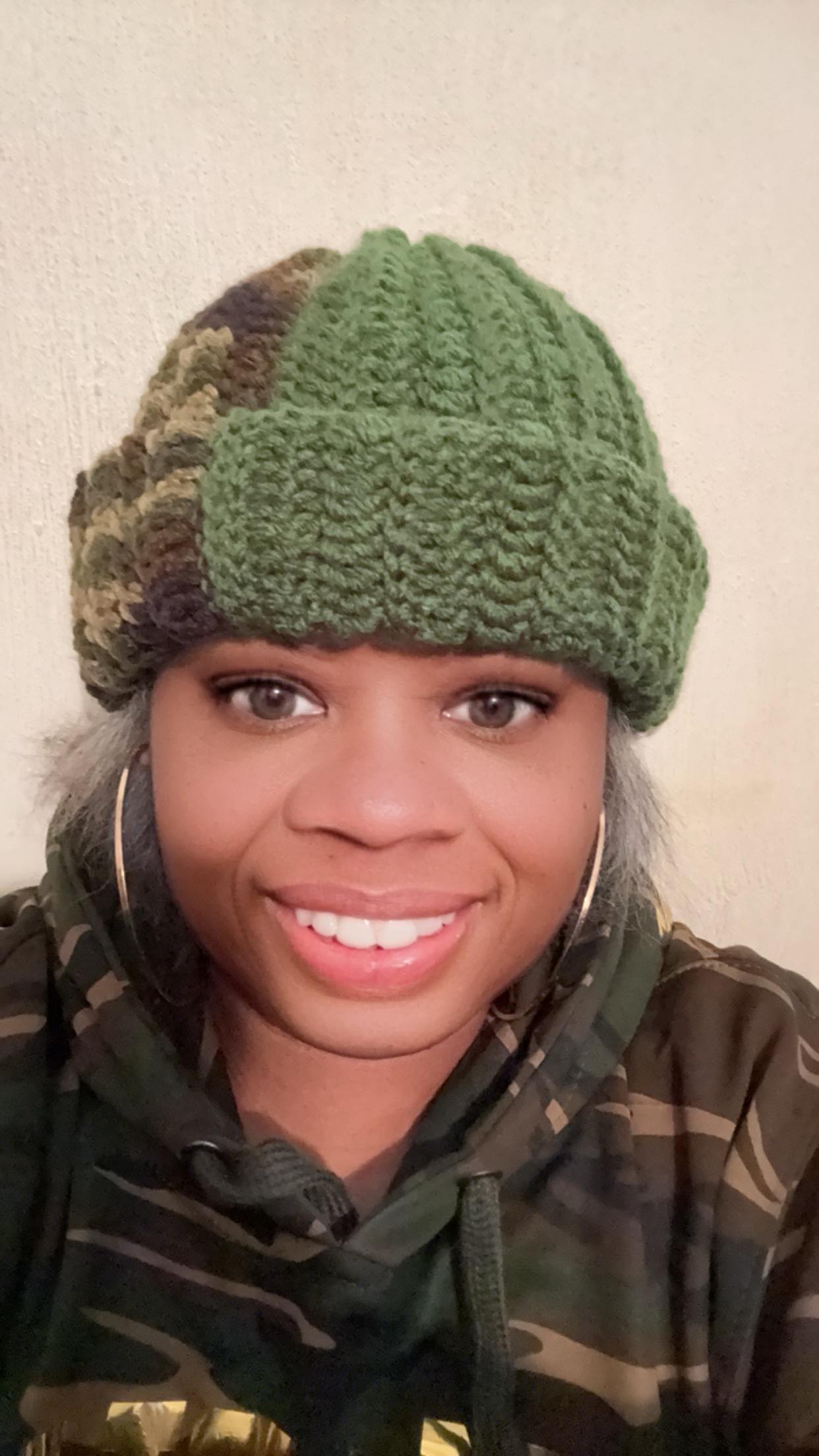 DIGITAL DOWNLOAD PATTERN Tri Color Beanie