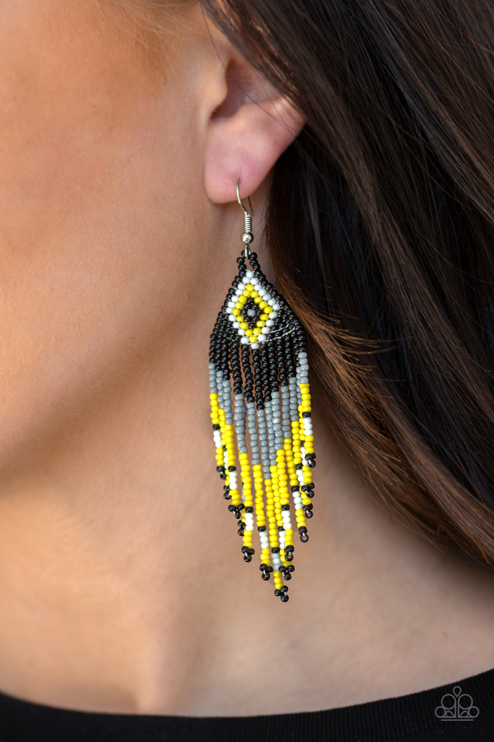 Paparazzi Wind Blown Wanderer Seed Bead Earrings