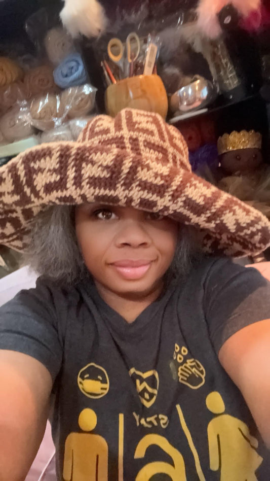 The "F" Designer Sun Hat Course WITHOUT PATTERN