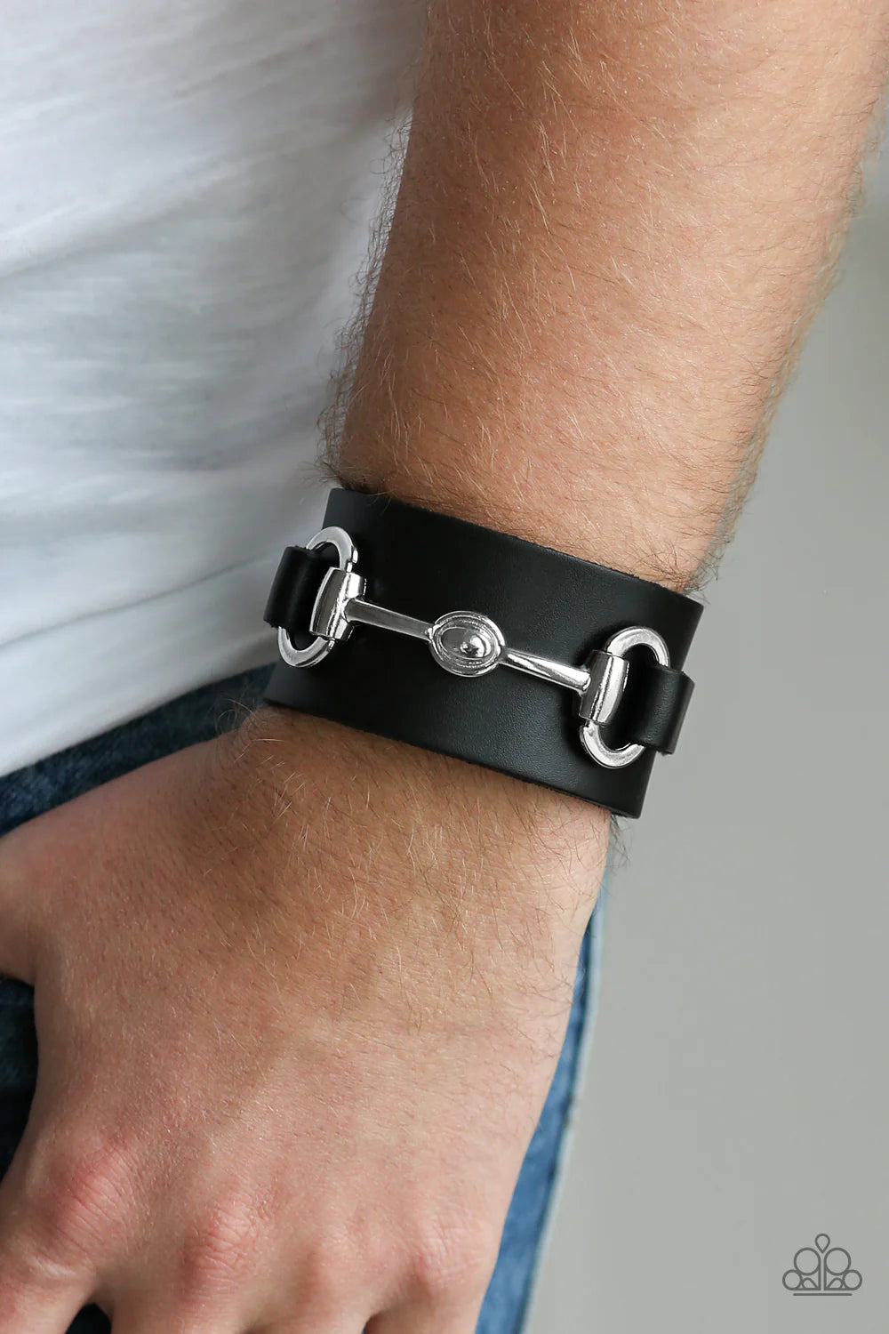 Biker Band Wrap & Snap Men's Bracelets #533