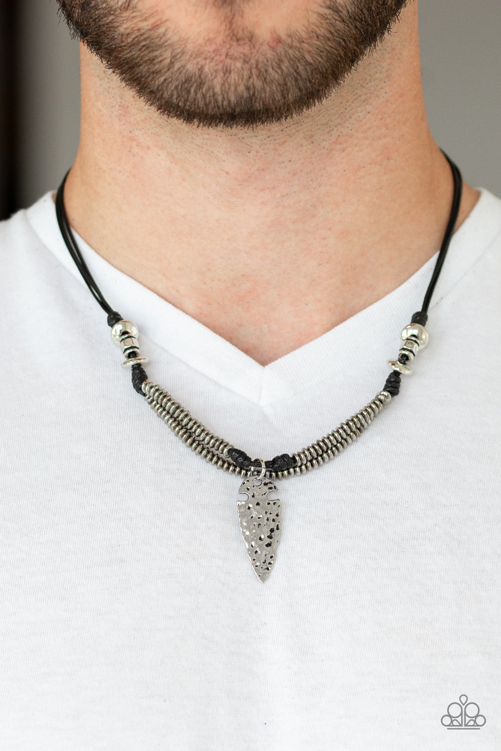 Paparazzi Off With His ARROWHEAD Mens Necklaces