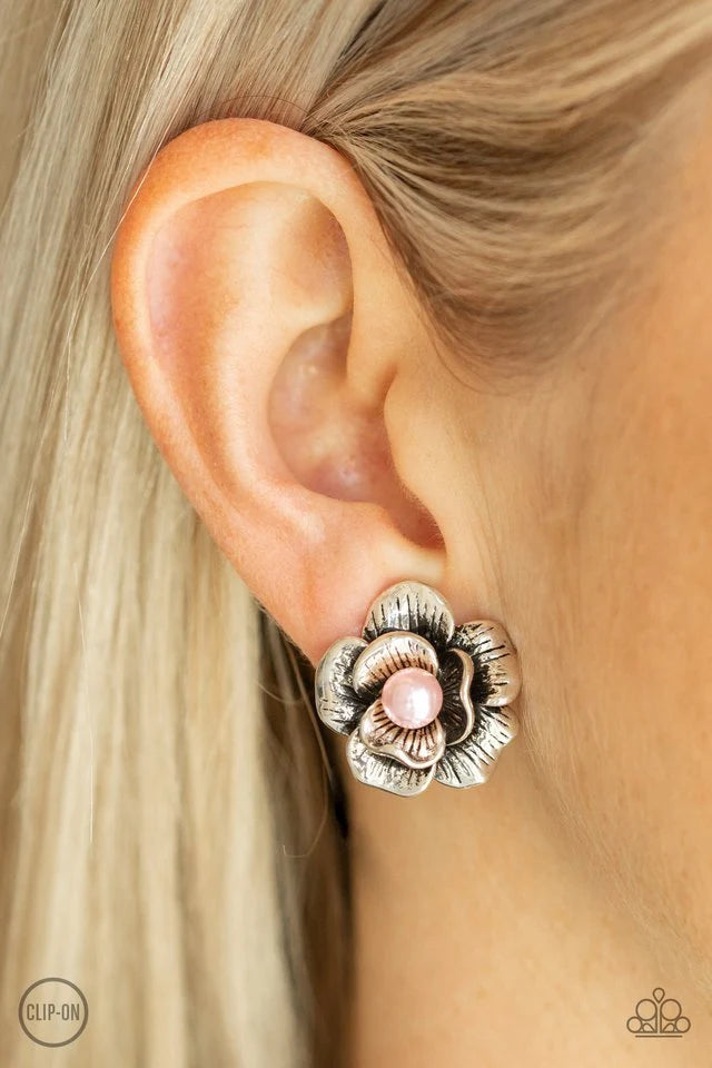 Glowing Garden Spree Clip-On Earrings #866