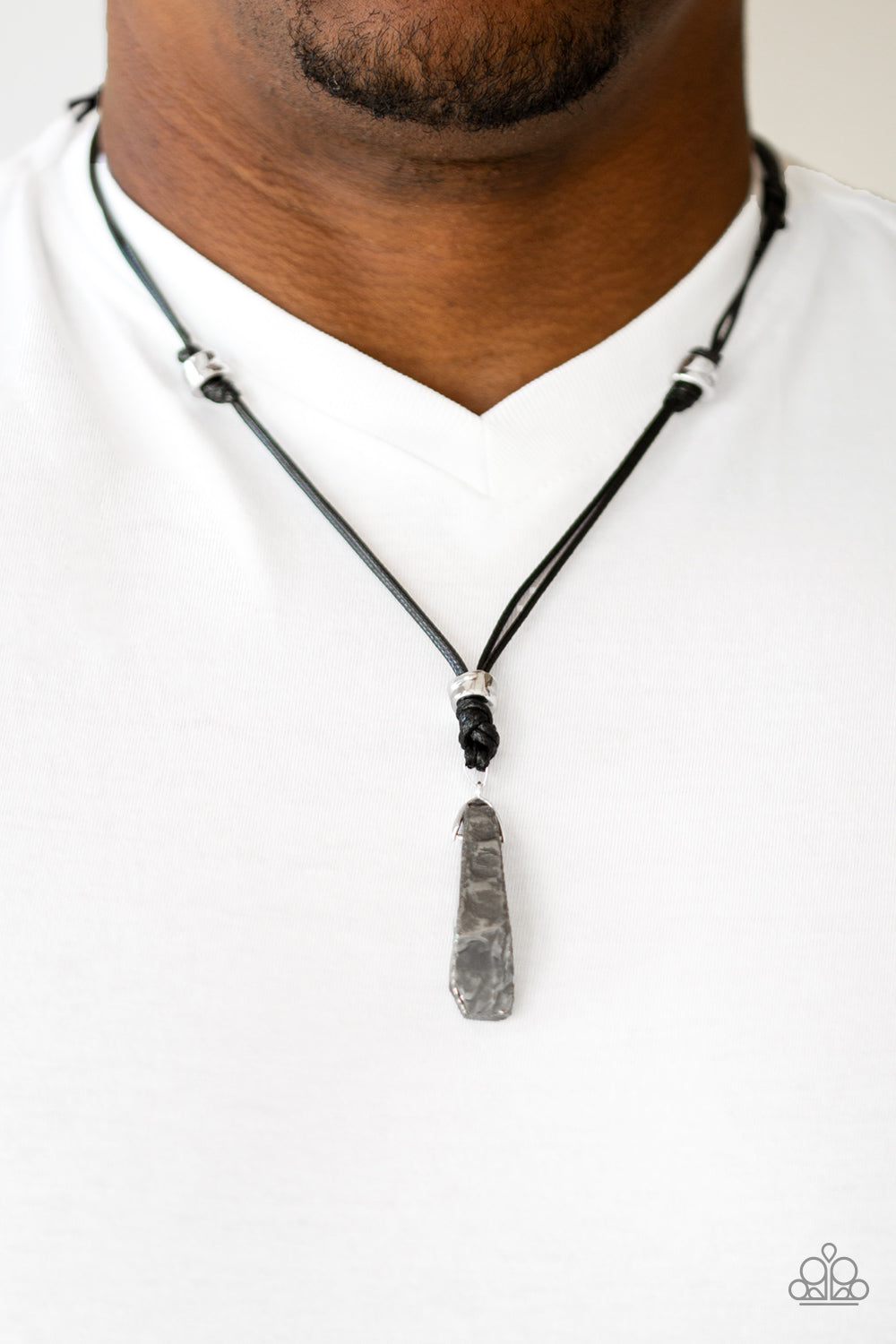 Paparazzi Midnight Meteorite Mens Necklaces