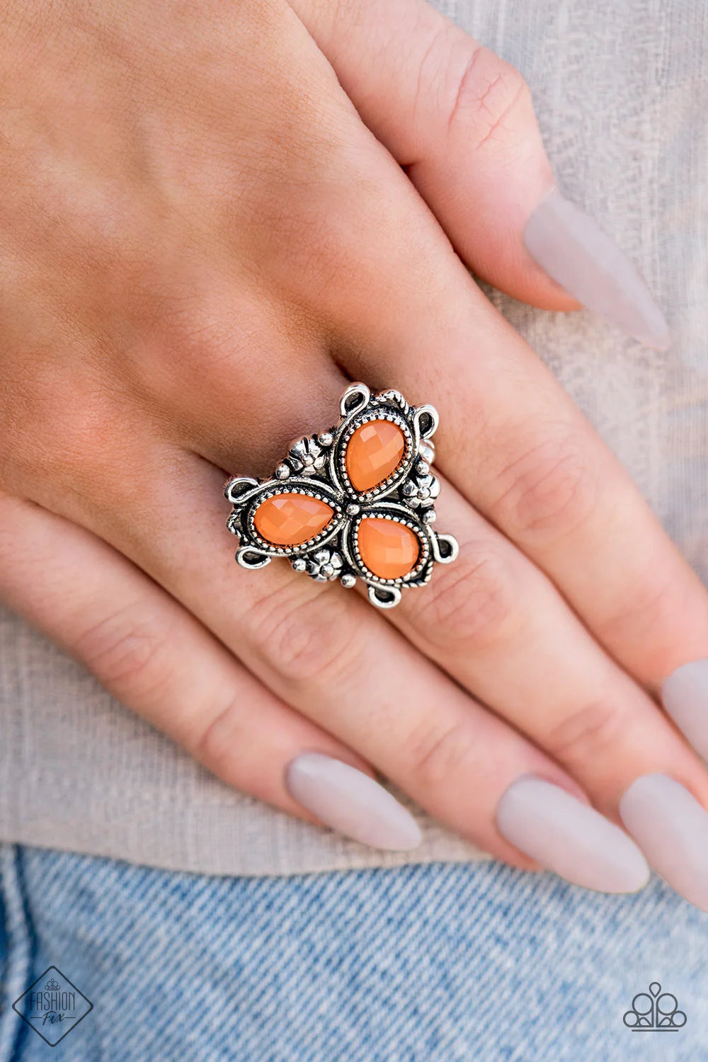 Floral Frill Earrings Set #850