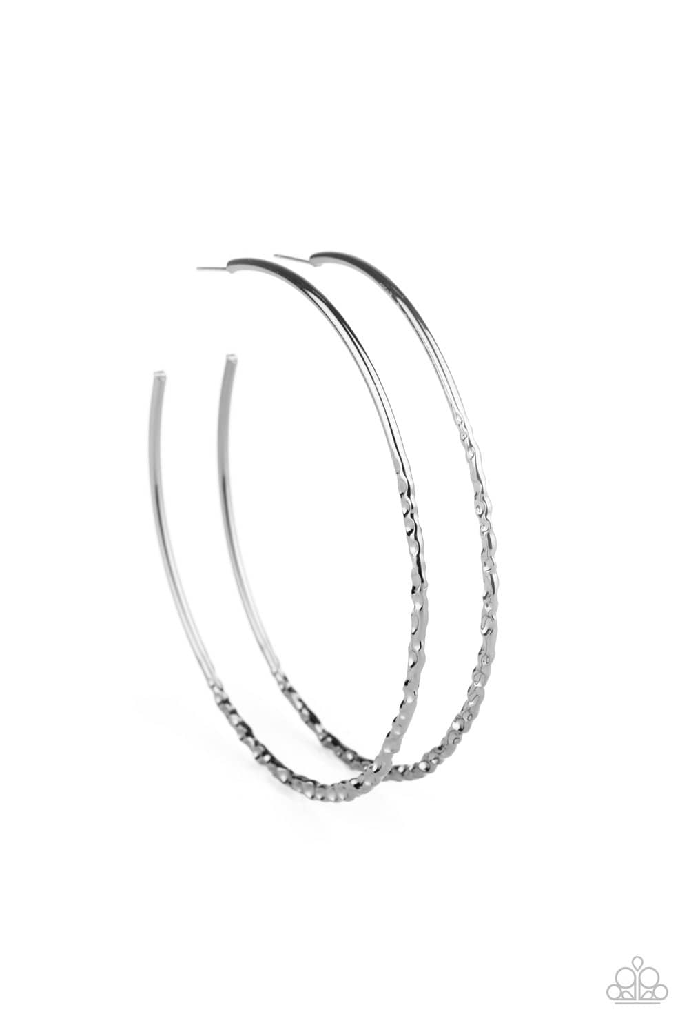 Paparazzi Embellished Edge Hoops
