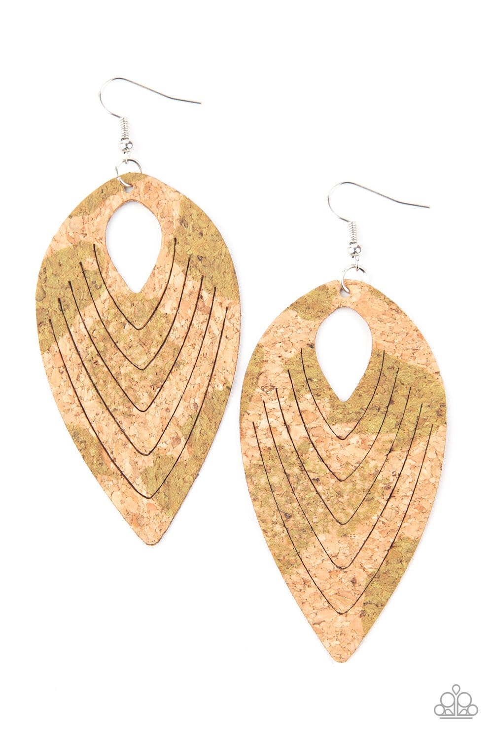 Paparazzi Cork Cabana Cork Earrings