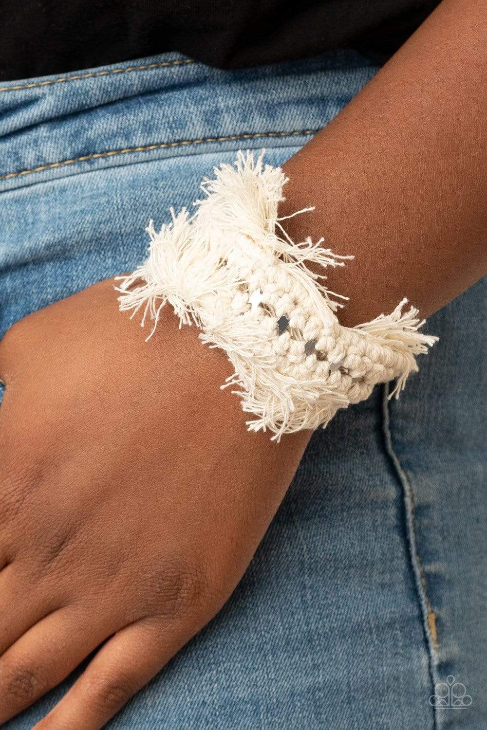 Paparazzi Homespun Hardware Macrame Cuff