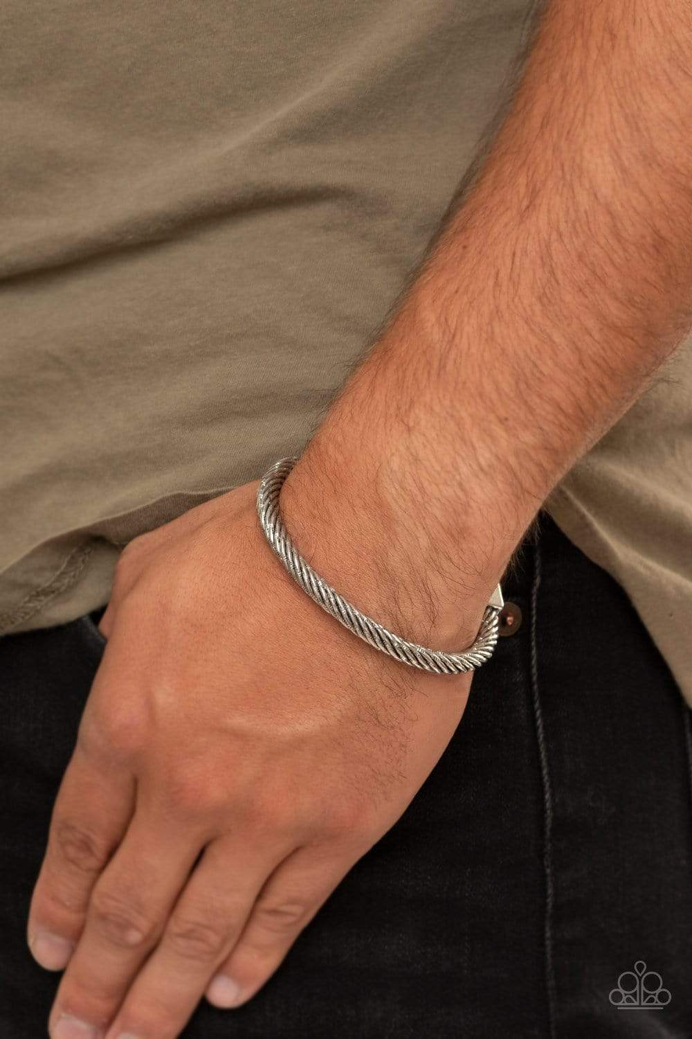 Paparazzi Block It Out Mens Bracelets