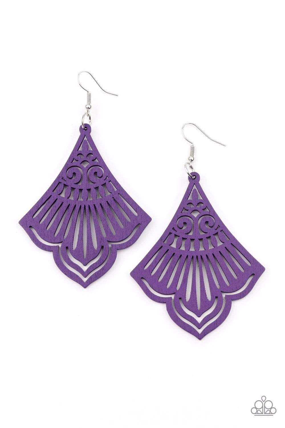 Paparazzi Eastern Escape Wooden Earrings