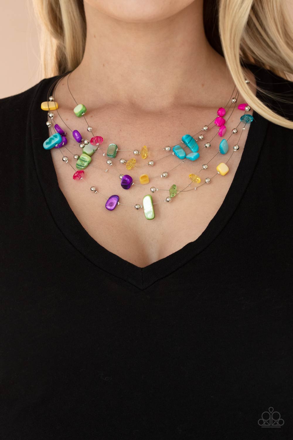 Prismatic Pebbles Necklaces #92