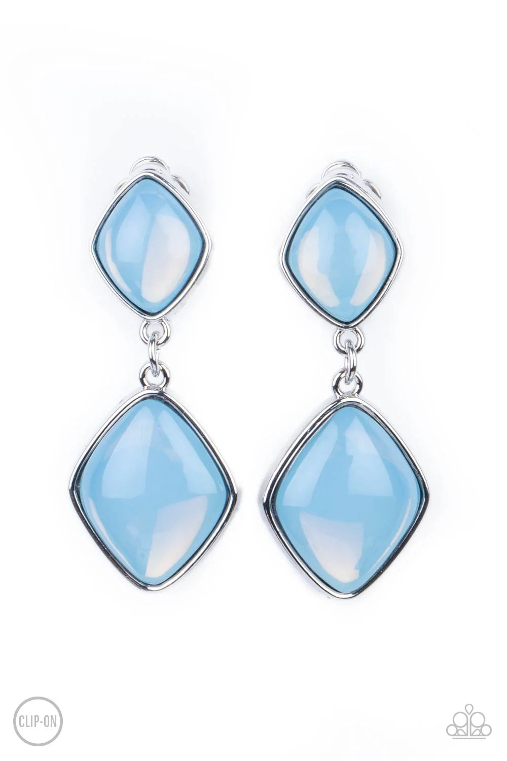 Double Dipping Diamonds Clip-On Earrings #844