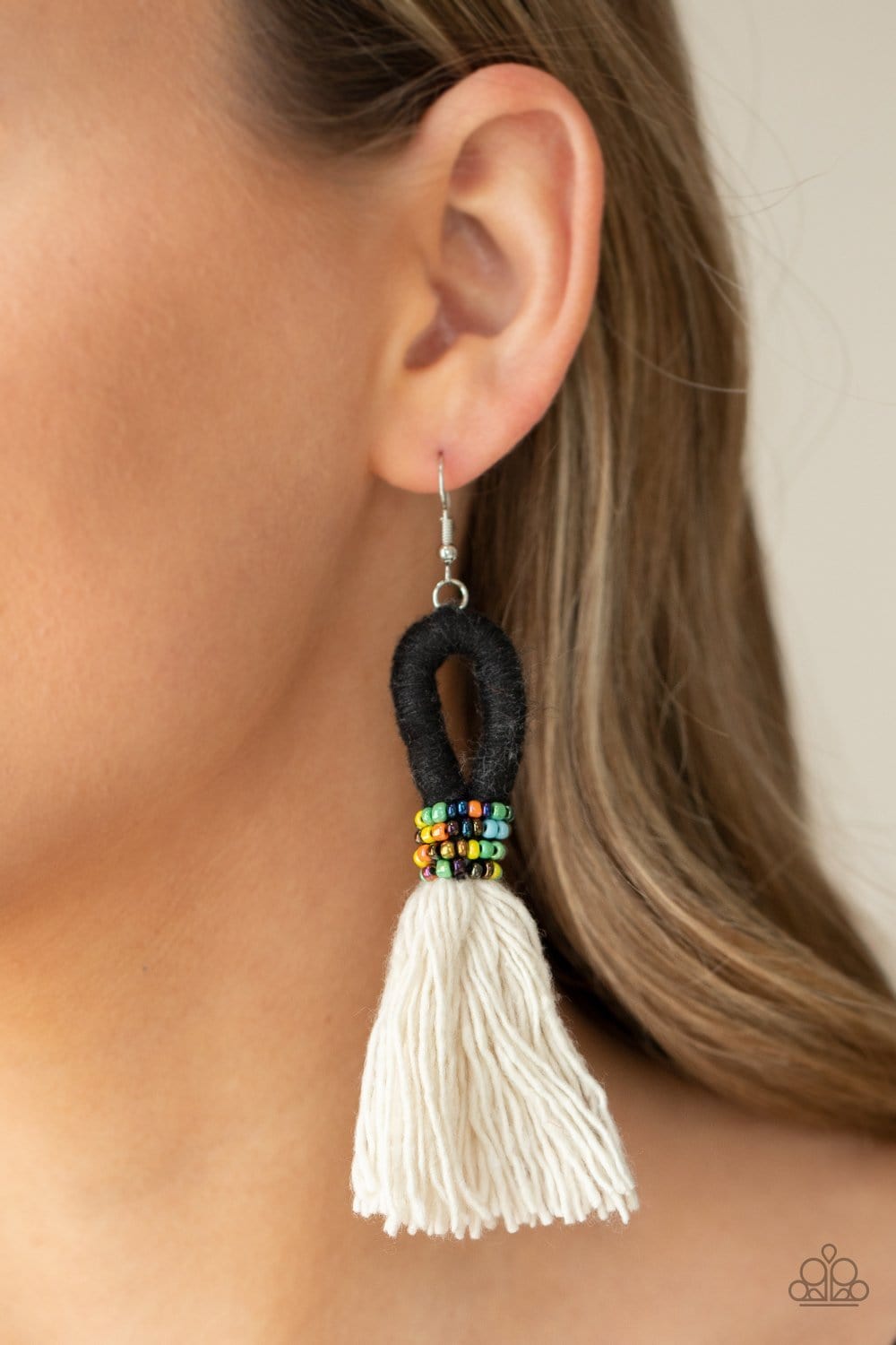Paparazzi The Dustup Macrame Earrings