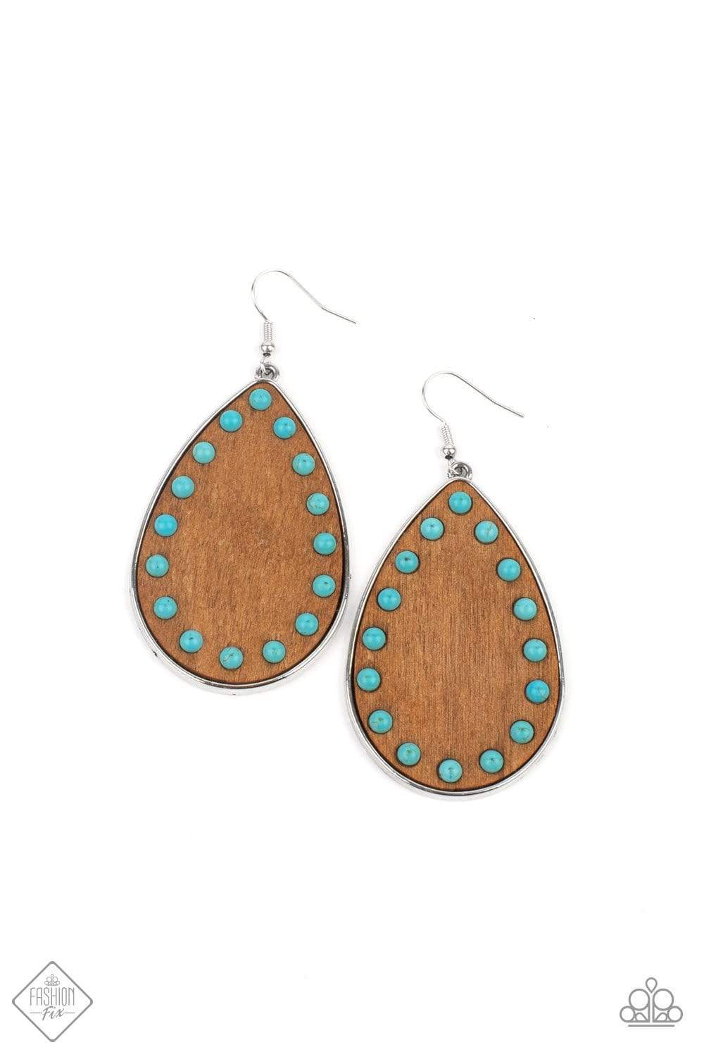 Paparazzi Rustic Refuge Wooden Earrings