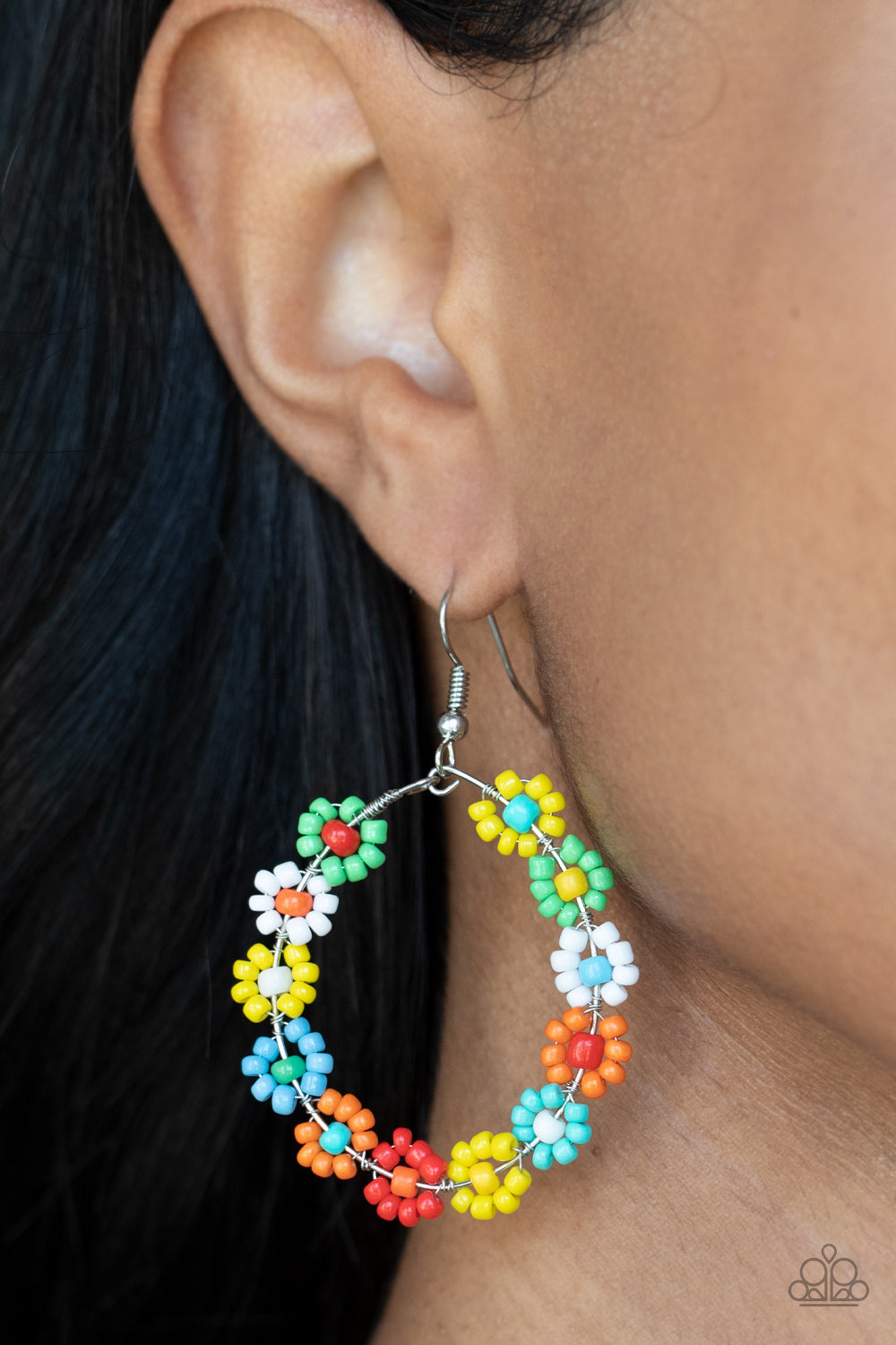 Paparazzi Festively Flower Child Earrings