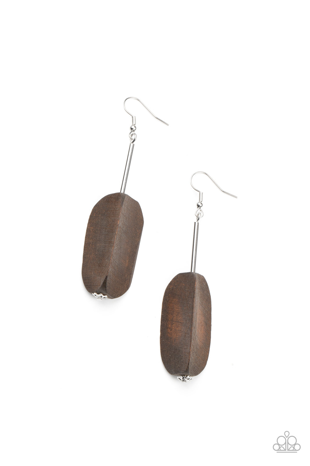Paparazzi Tamarack Trail Wooden Earrings