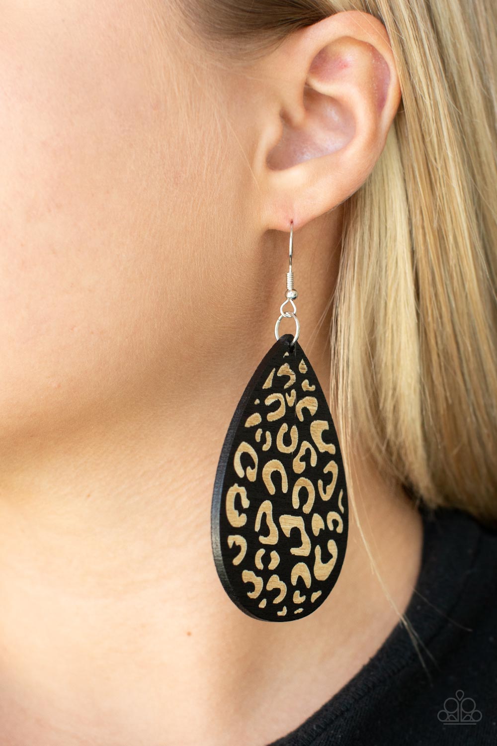 Paparazzi Suburban Jungle Wooden Earrings