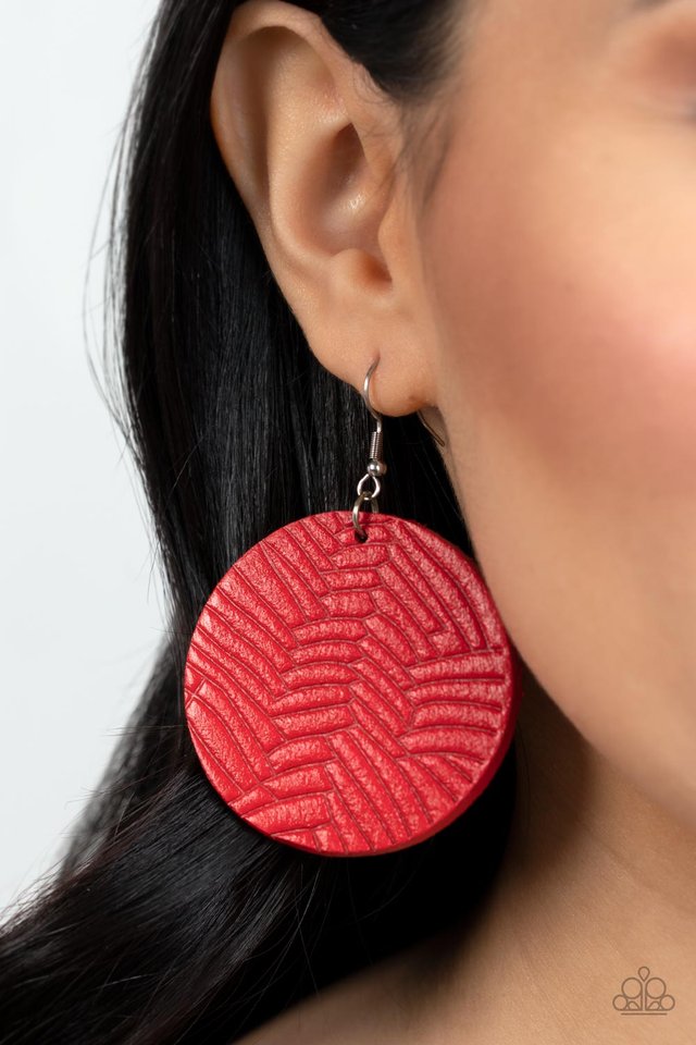 Paparazzi Leathery Loungewear Earrings