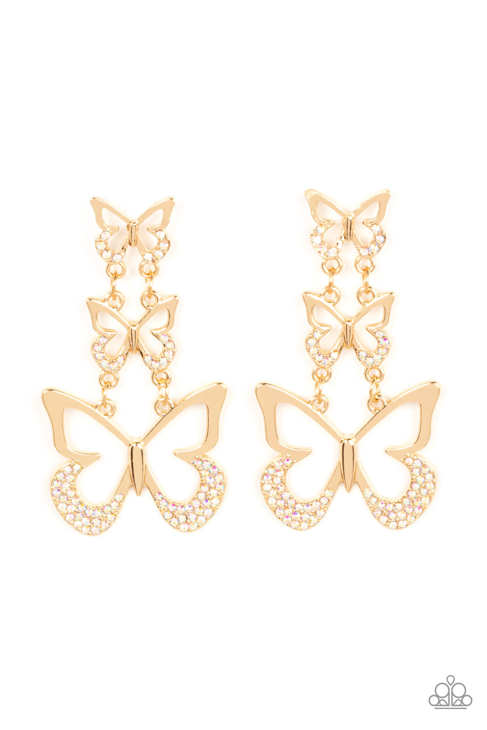 Paparazzi Flamboyant Flutter Post Earrings