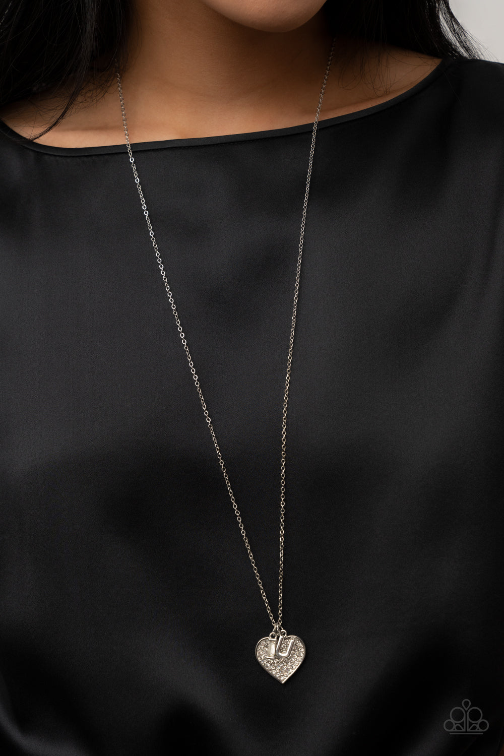 Paparazzi Letters of Love Heart Necklace Set