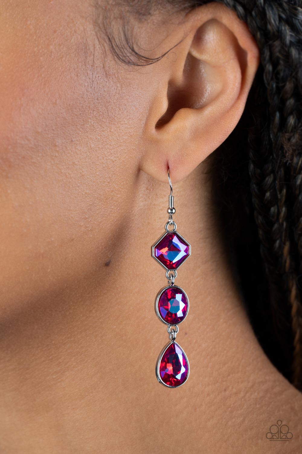 Paparazzi Reflective Rhinestones Earrings