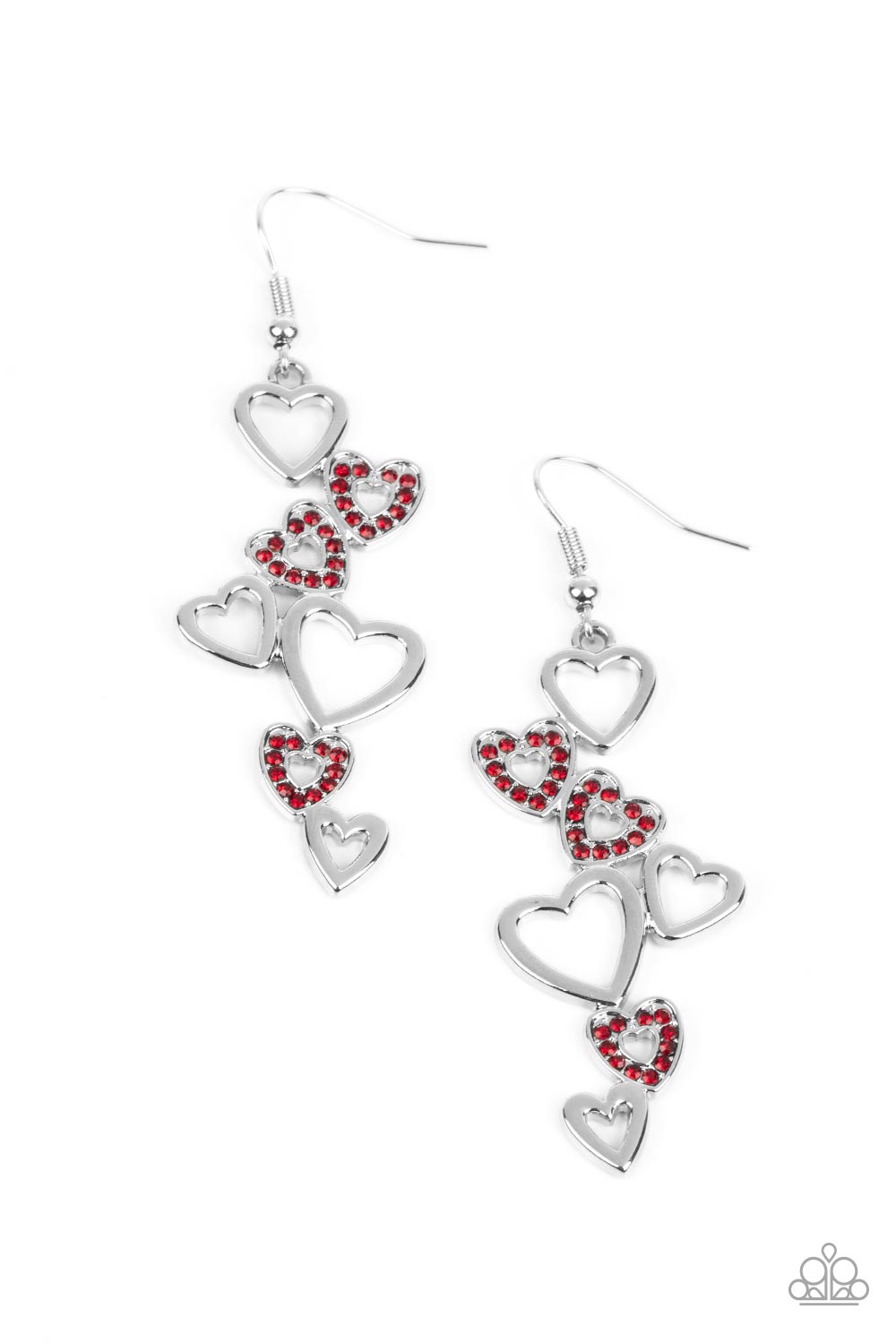 Paparazzi Sweetheart Serenade Heart Earrings