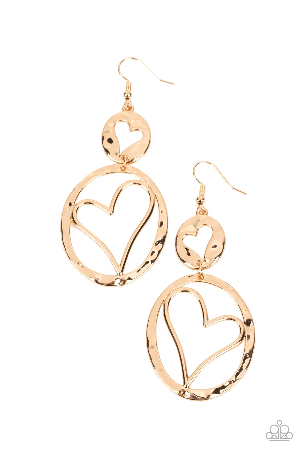 Paparazzi Enchanting Echo Heart Earrings