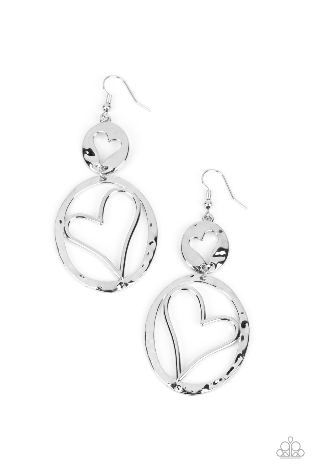 Paparazzi Enchanting Echo Heart Earrings