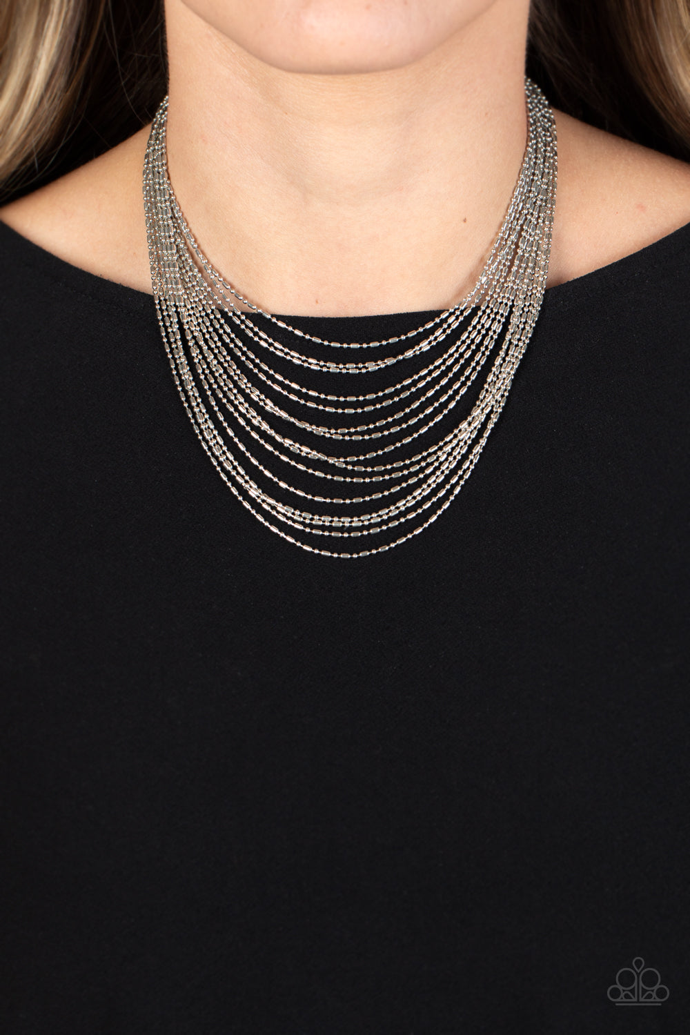 Paparazzi Cascading Chains Necklaces