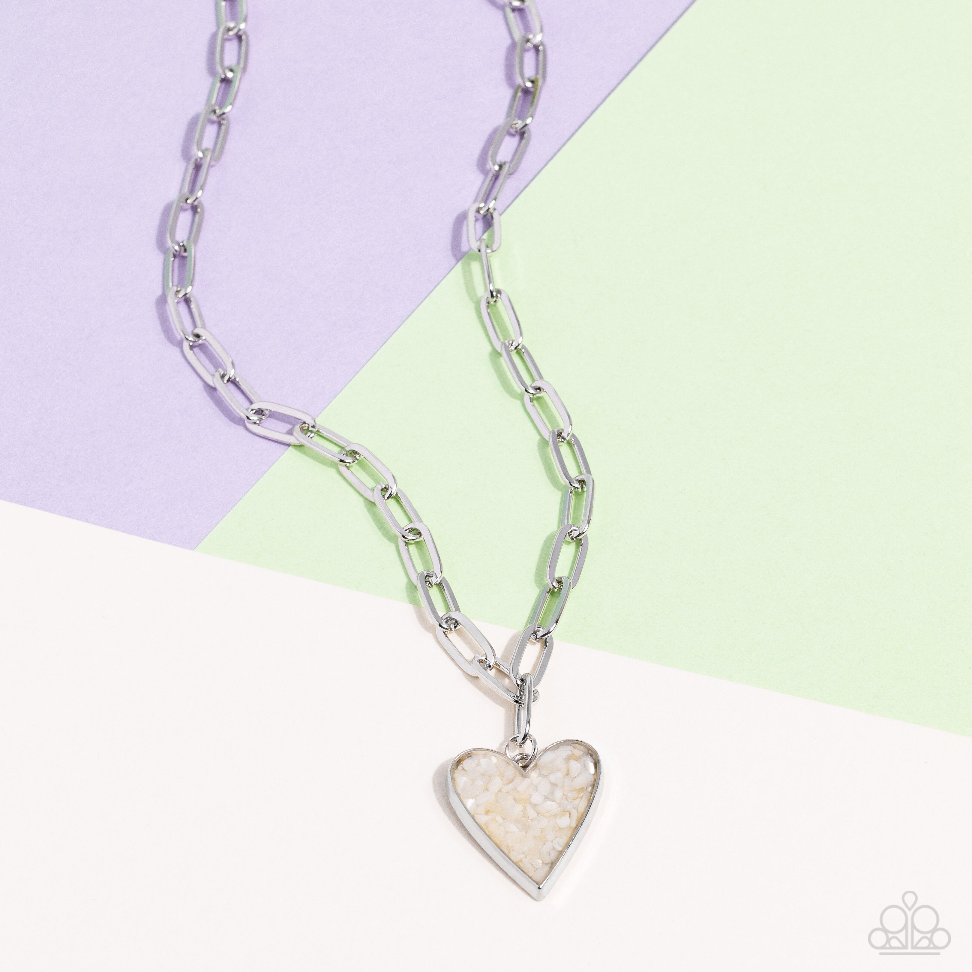 Paparazzi Kiss and SHELL Heart Necklaces