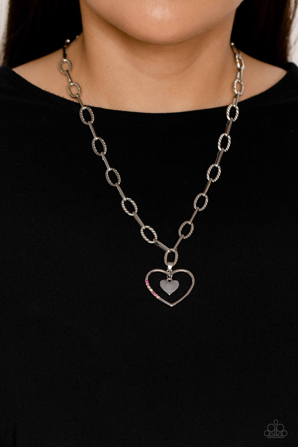 Paparazzi Refulgent Romance Heart Necklaces