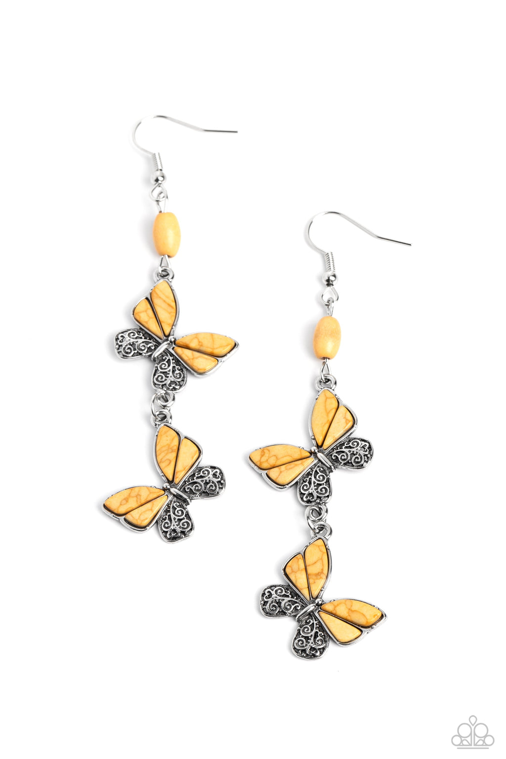 Paparazzi Spirited Soar Butterfly Earrings