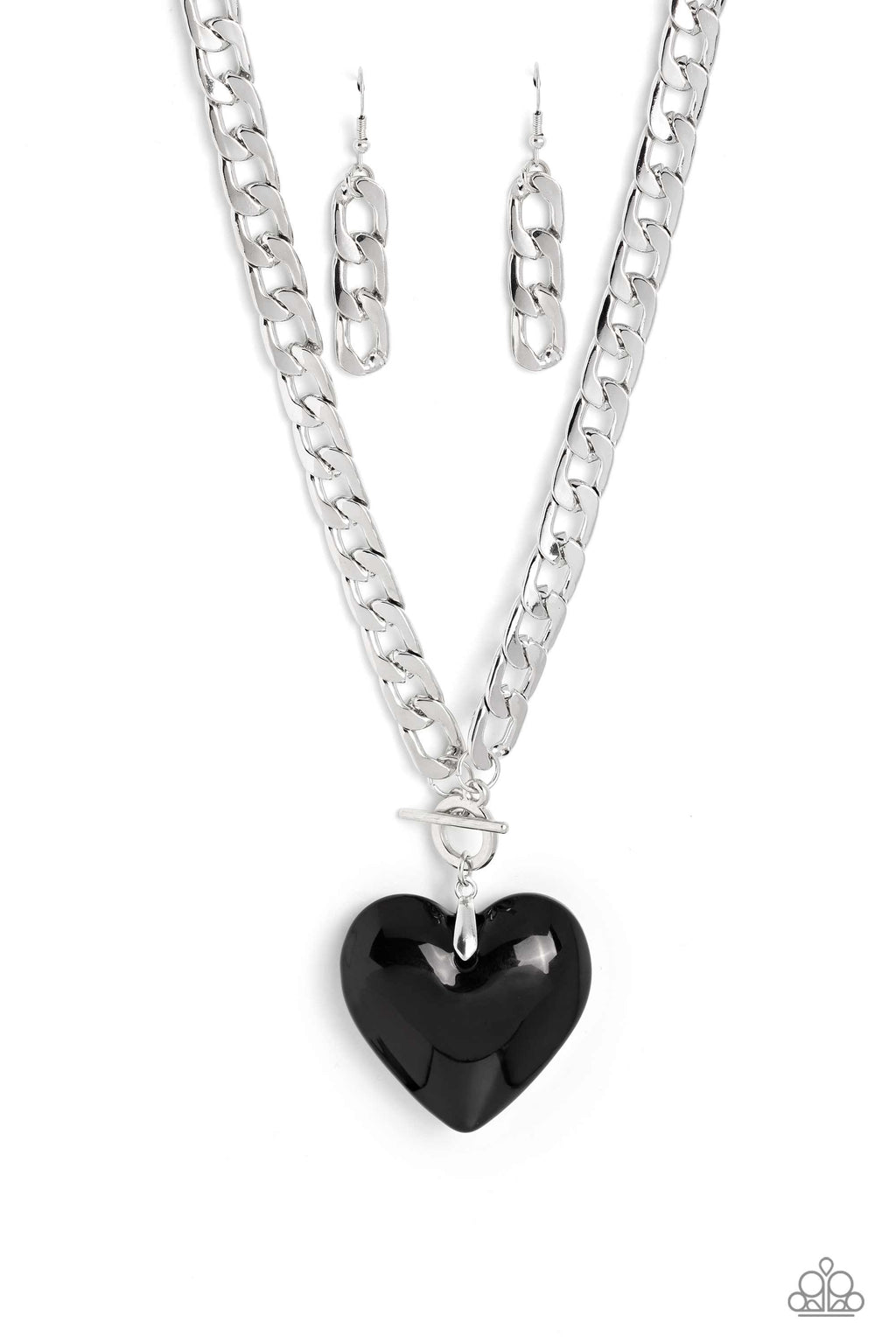 Paparazzi GLASSY-Hero LOP Heart Necklaces