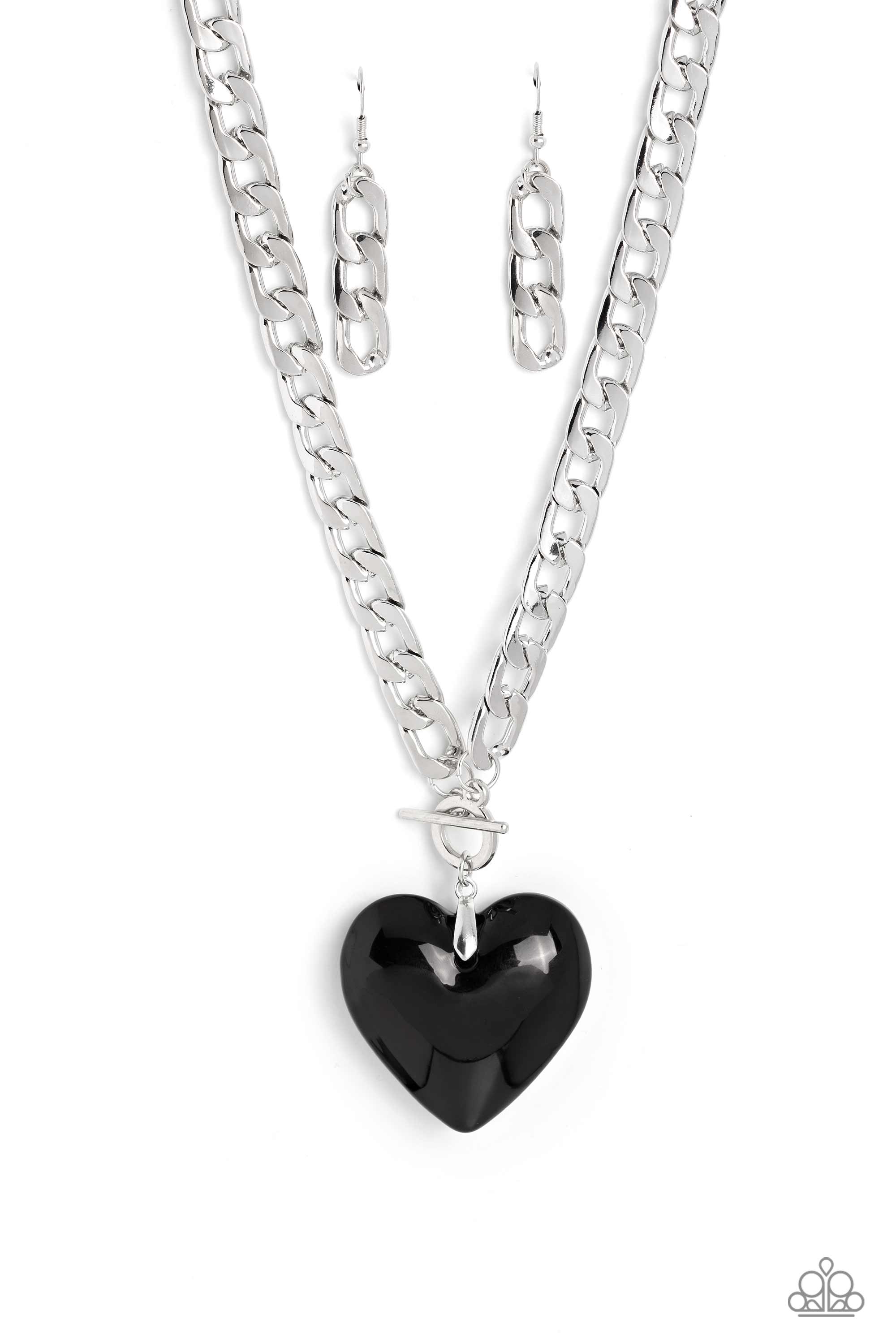 Paparazzi GLASSY-Hero LOP Heart Necklaces