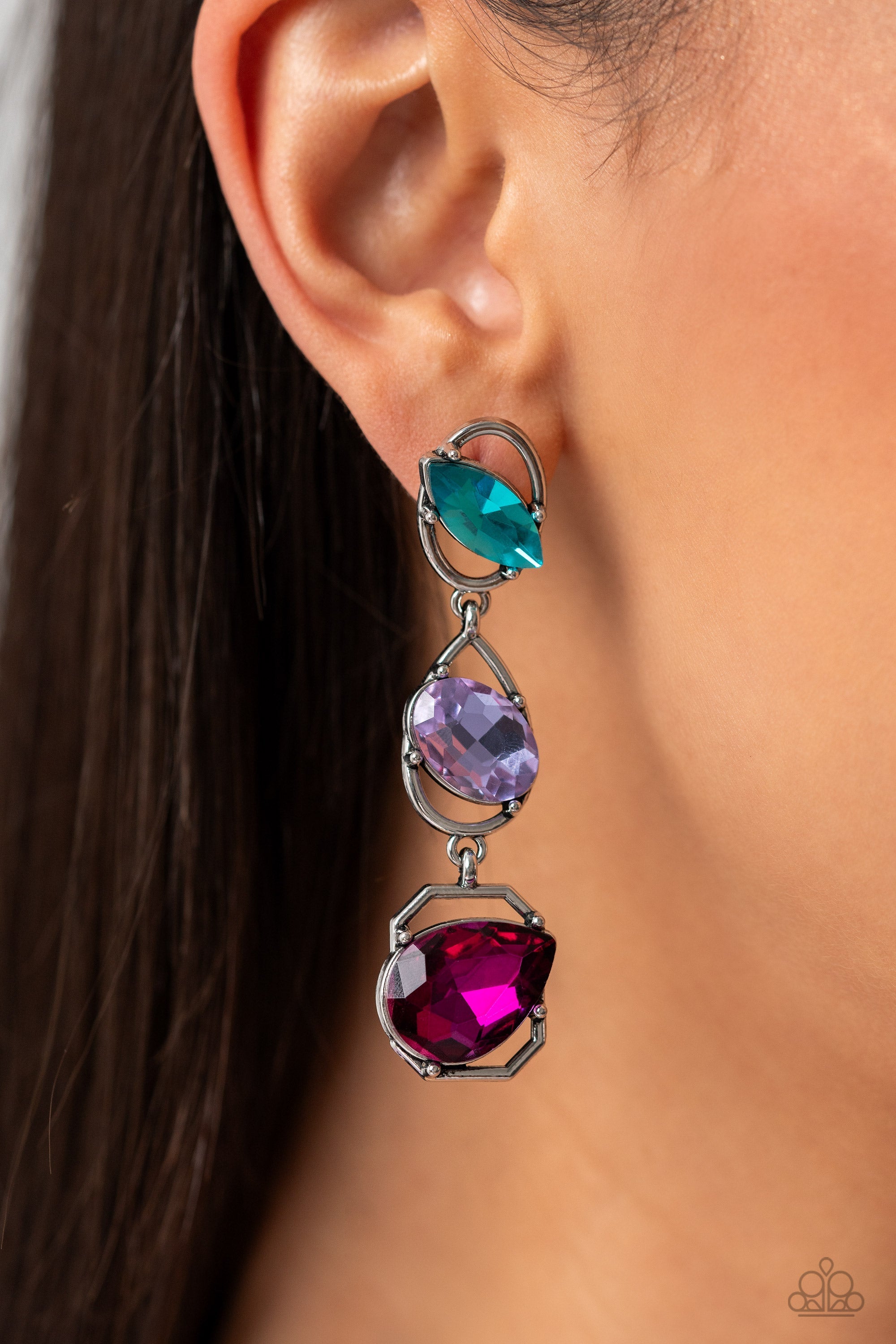 Paparazzi Dimensional Dance Earrings