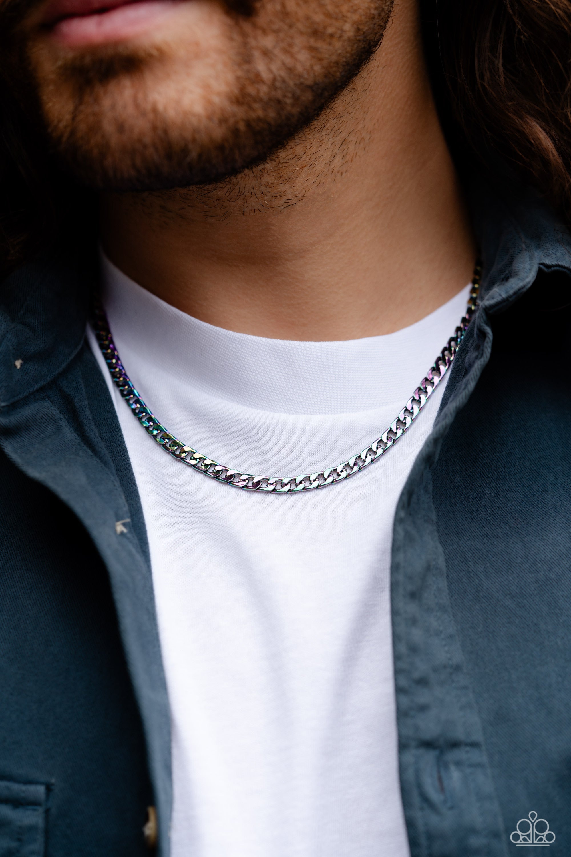 Paparazzi Industrial Identification Mens Necklaces
