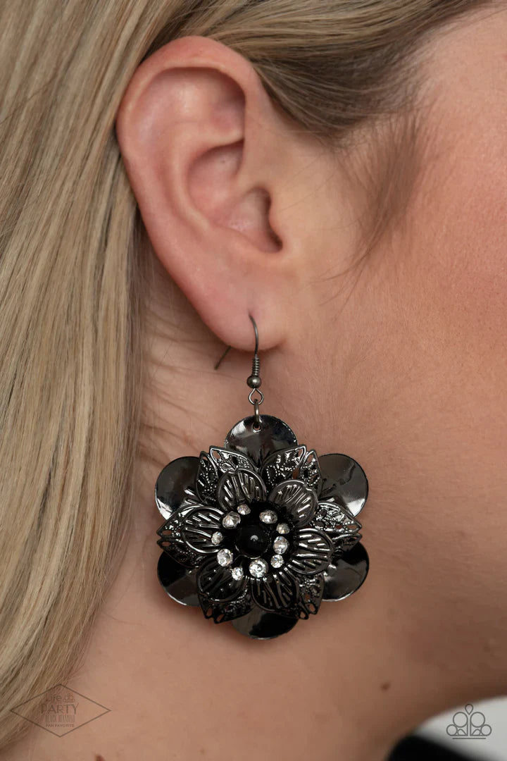Paparazzi Midnight Garden LOP Earrings Clearance
