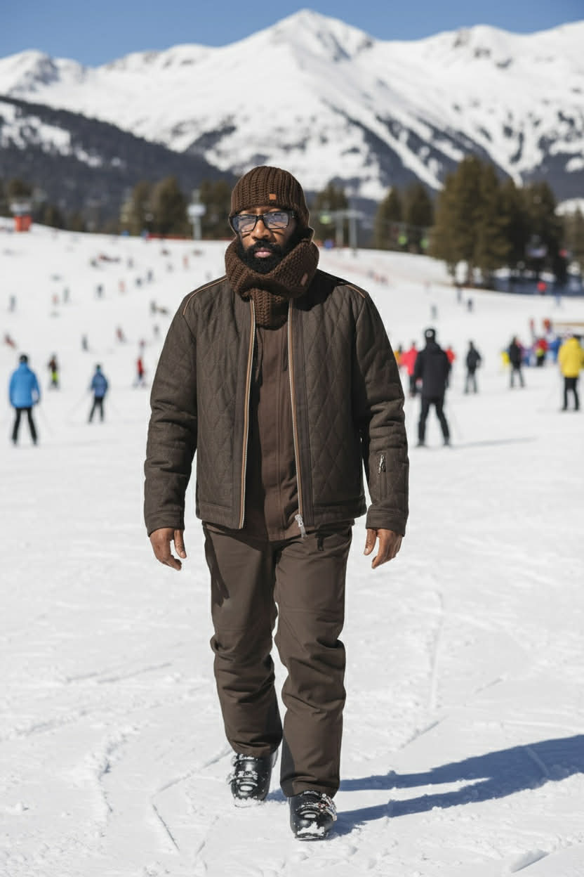 Going Skiing Unisex Hat Set