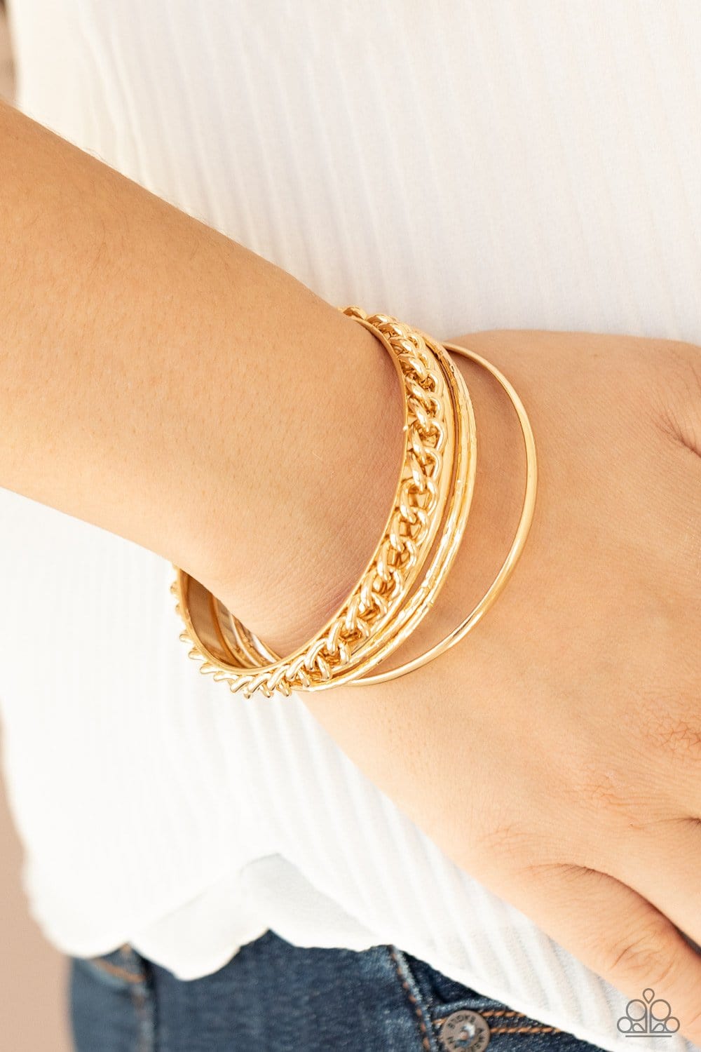 A Piece of The Action Bangle Bracelets #406
