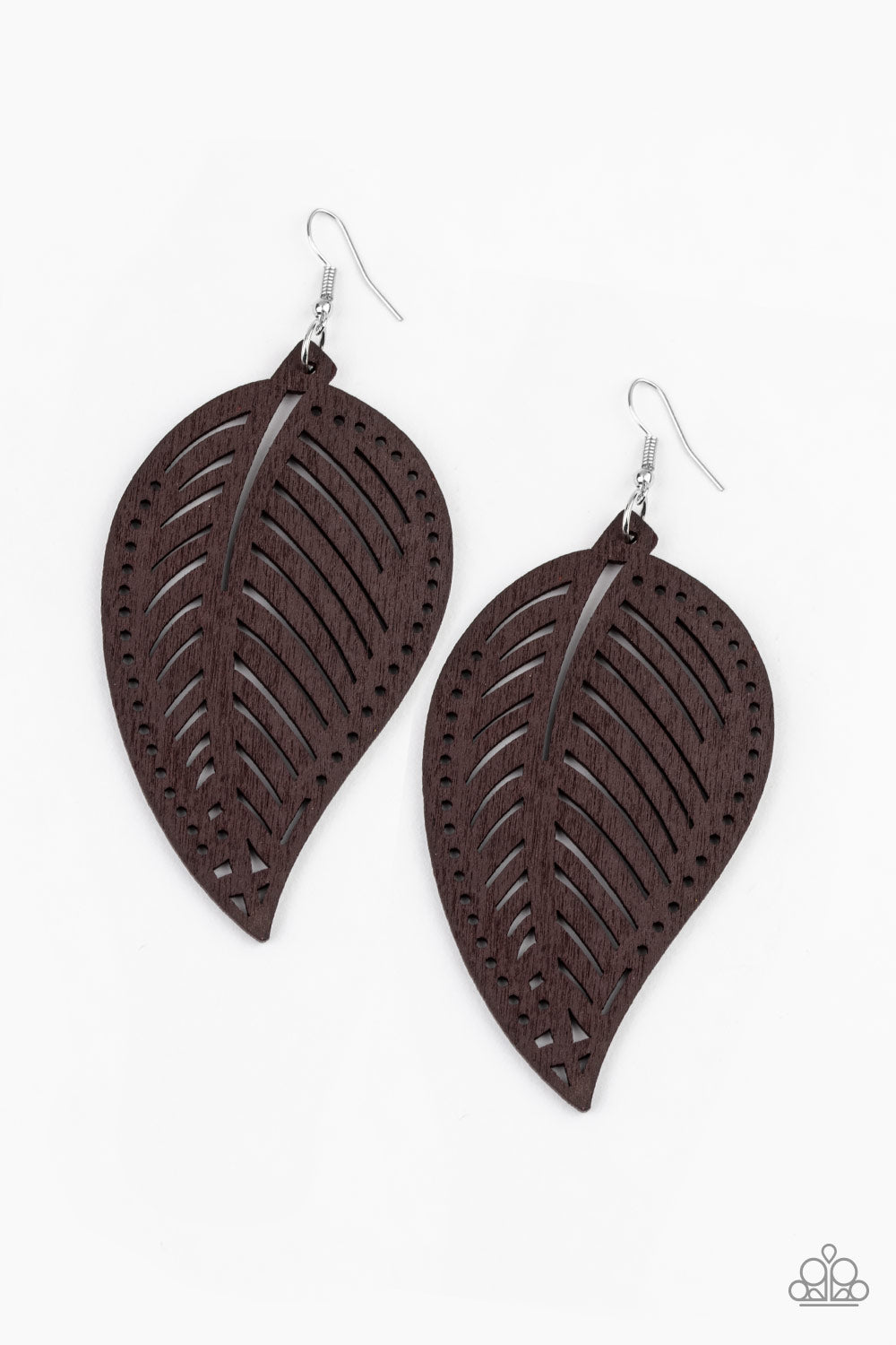 Paparazzi Amazon Zen Wooden Earrings