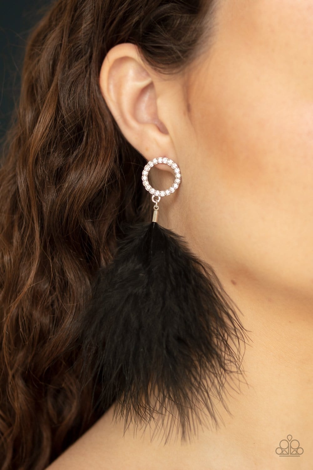 Paparazzi BOA Down Feather Earrings