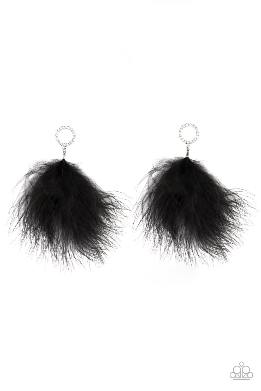 Paparazzi BOA Down Feather Earrings